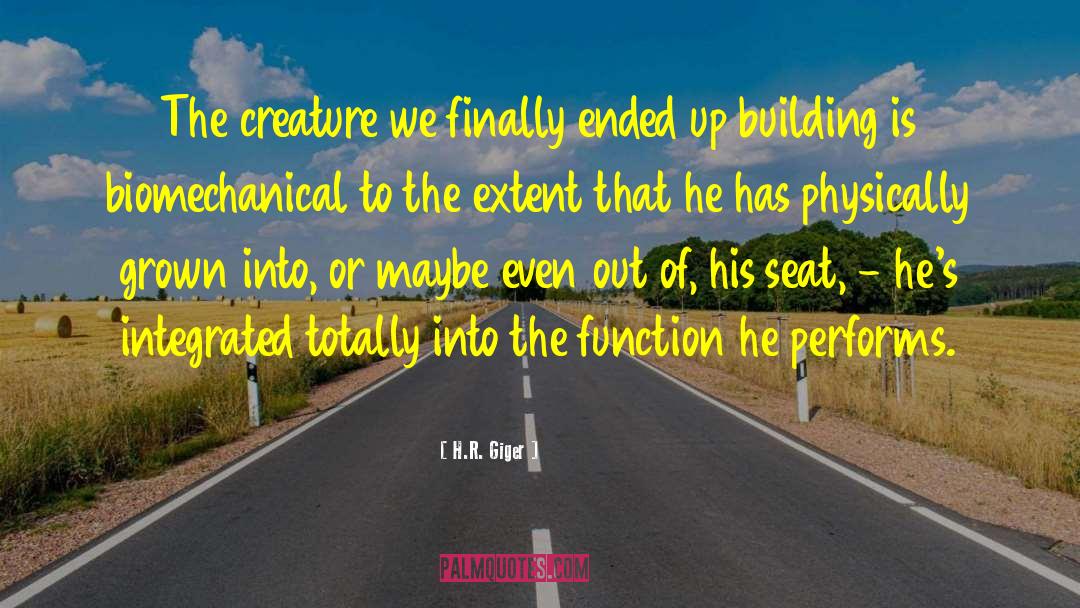 H.R. Giger Quotes: The creature we finally ended