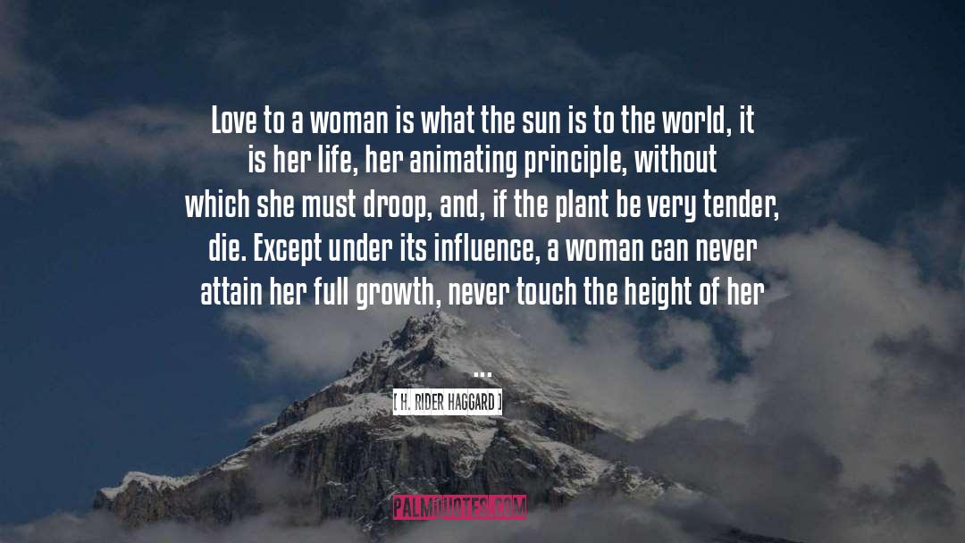 H. Rider Haggard Quotes: Love to a woman is