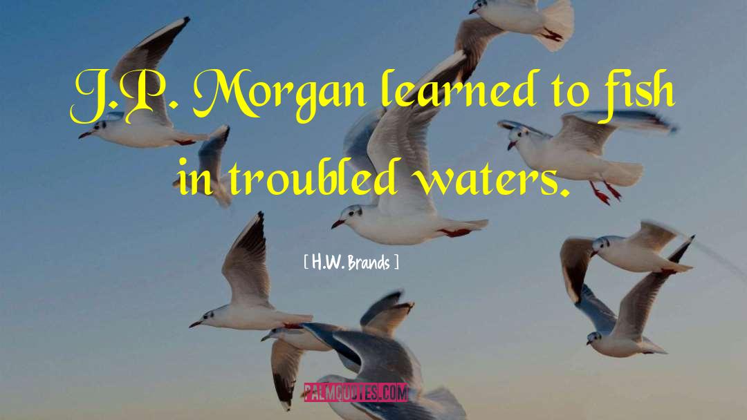 H.W. Brands Quotes: J.P. Morgan learned to fish