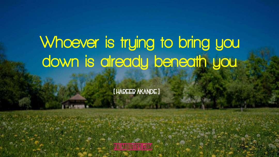 Habeeb Akande Quotes: Whoever is trying to bring