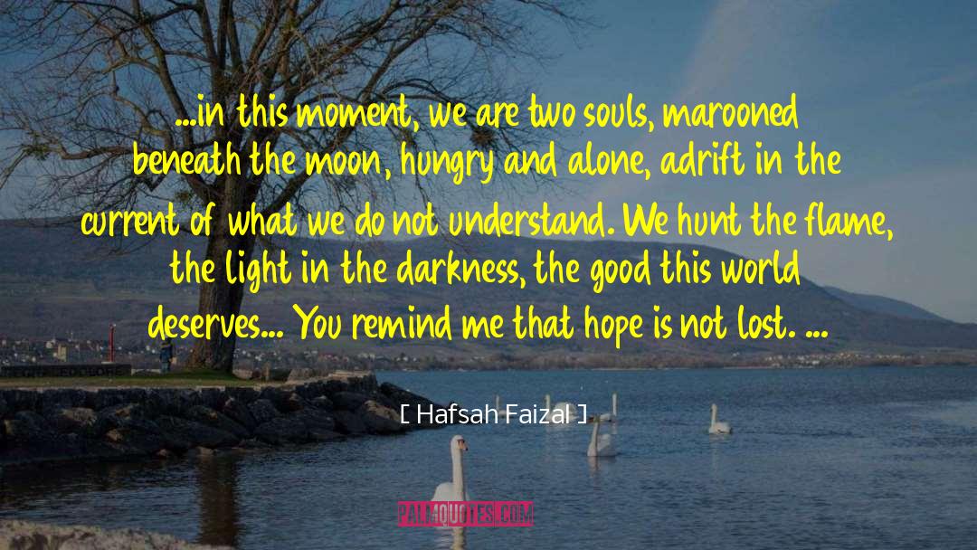 Hafsah Faizal Quotes: ...in this moment, we are