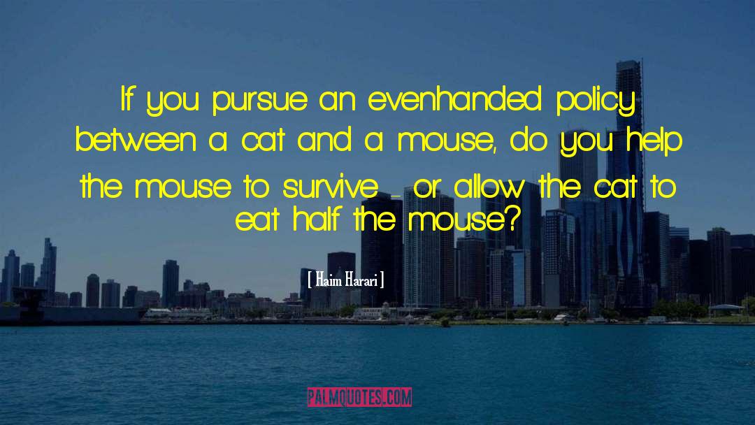 Haim Harari Quotes: If you pursue an evenhanded