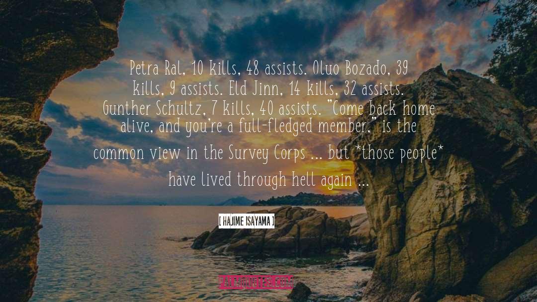 Hajime Isayama Quotes: Petra Ral, 10 kills, 48