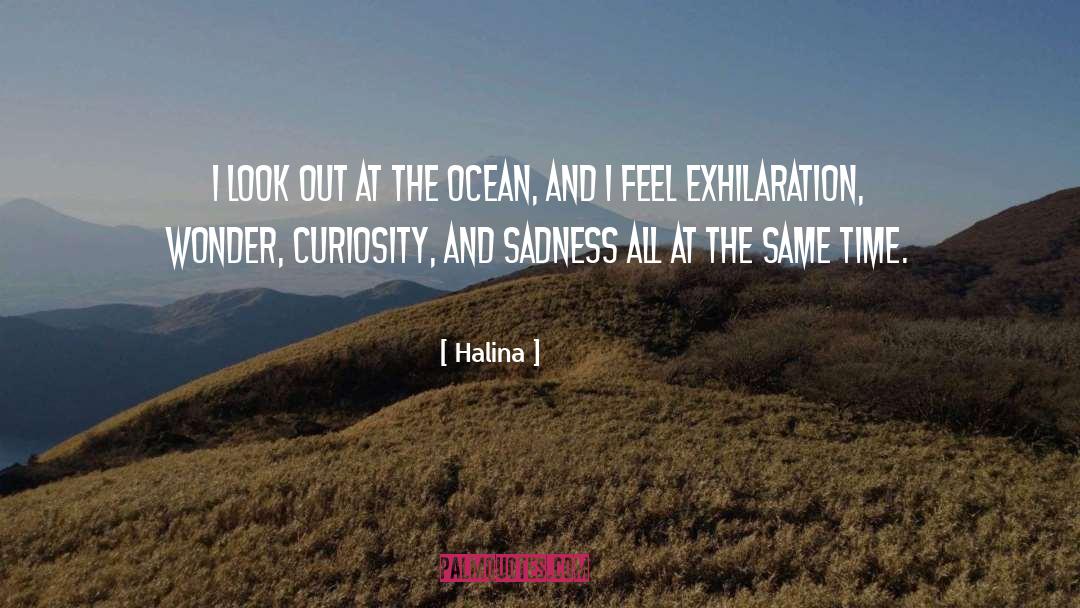 Halina Quotes: I look out at the