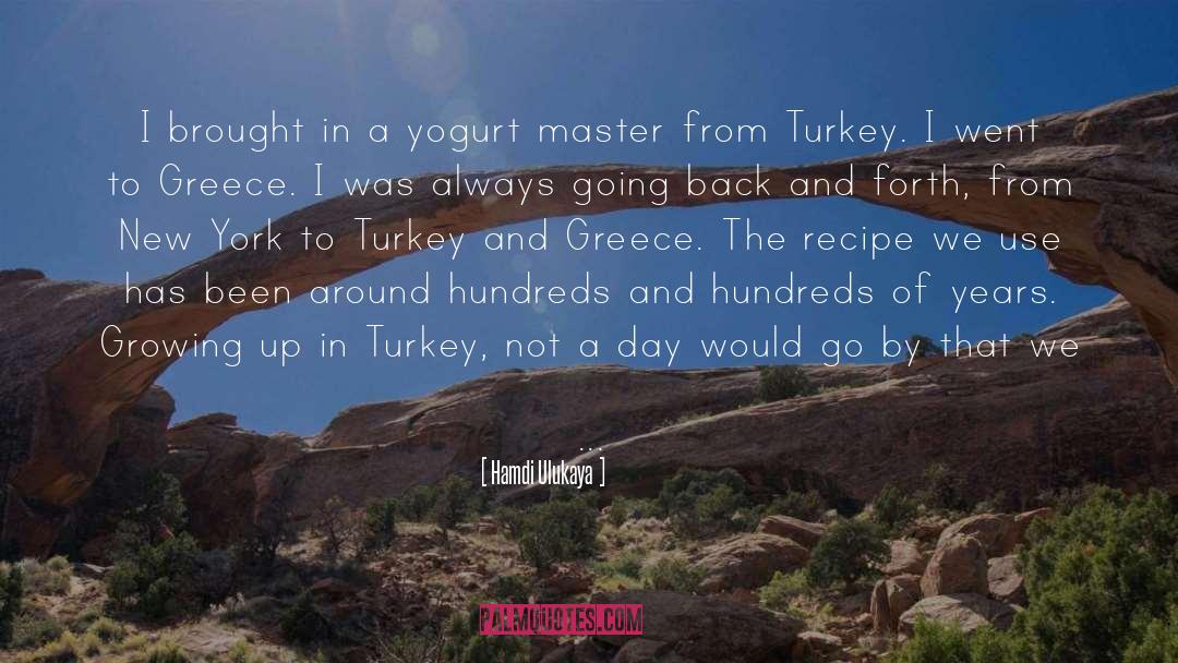 Hamdi Ulukaya Quotes: I brought in a yogurt