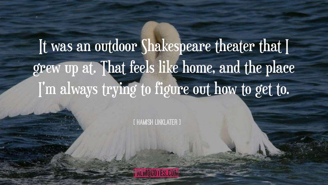 Hamish Linklater Quotes: It was an outdoor Shakespeare