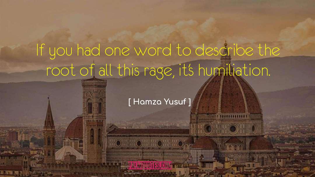 Hamza Yusuf Quotes: If you had one word