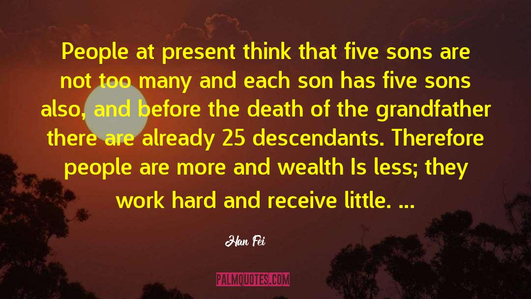 Han Fei Quotes: People at present think that