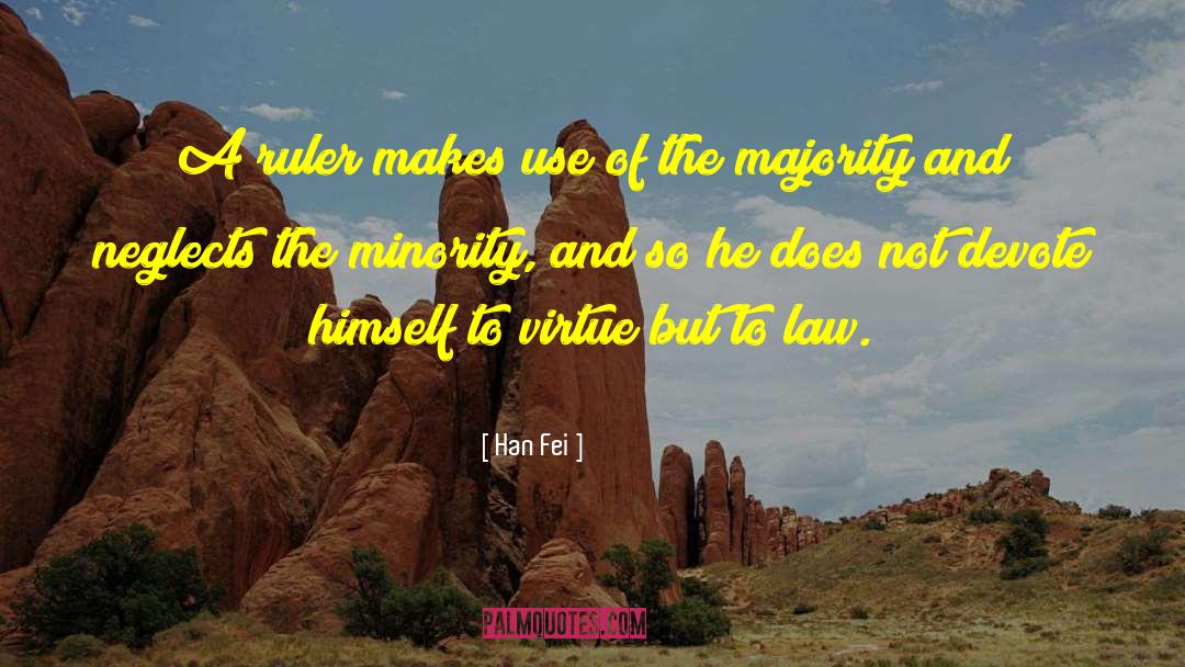 Han Fei Quotes: A ruler makes use of