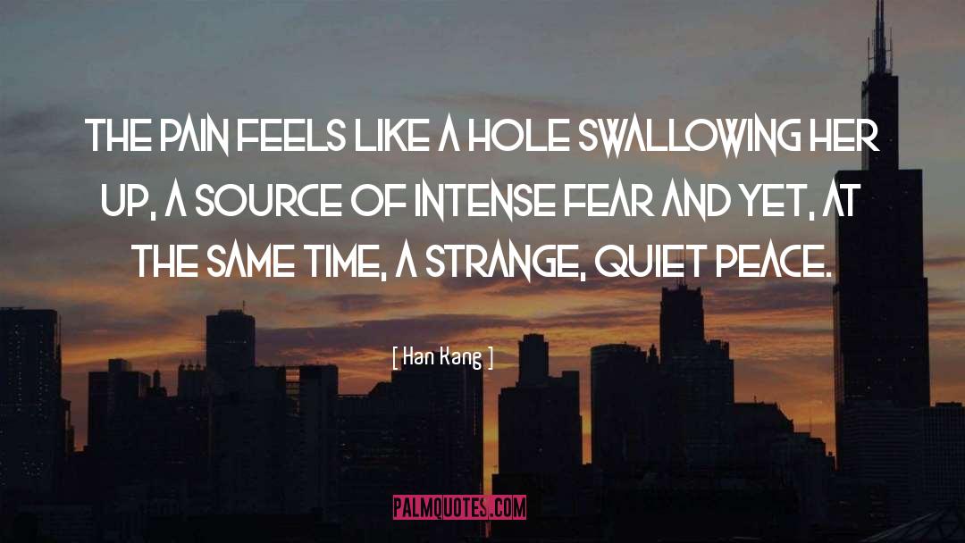 Han Kang Quotes: The pain feels like a