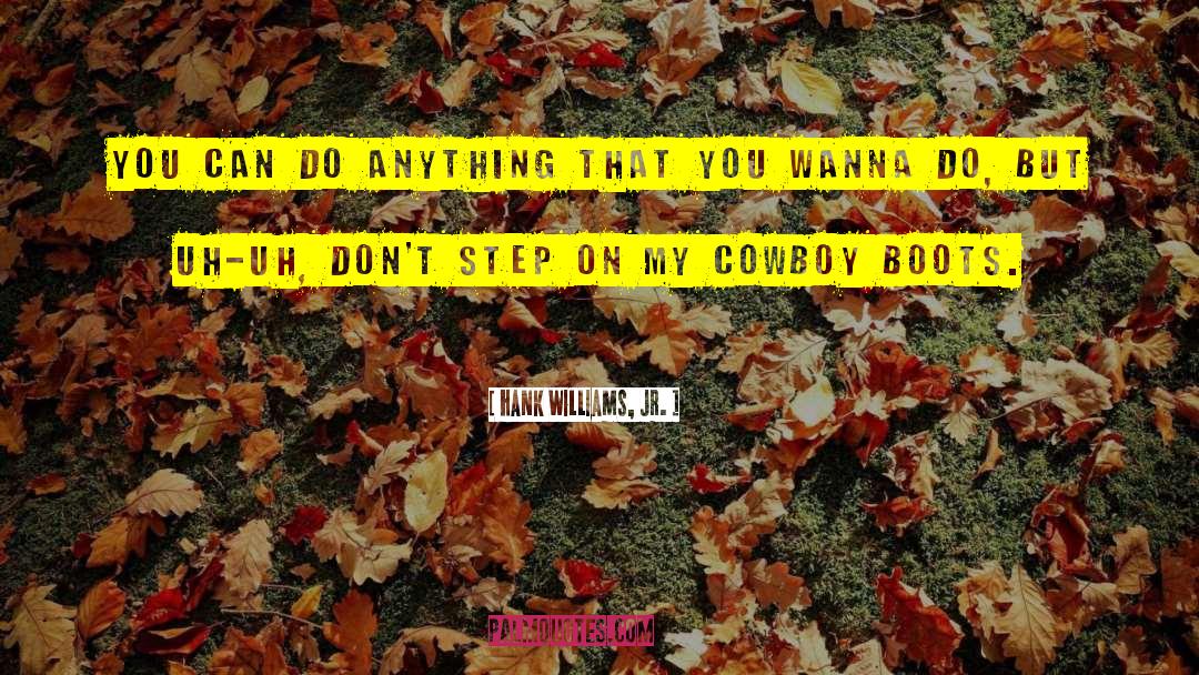 Hank Williams, Jr. Quotes: You can do anything that