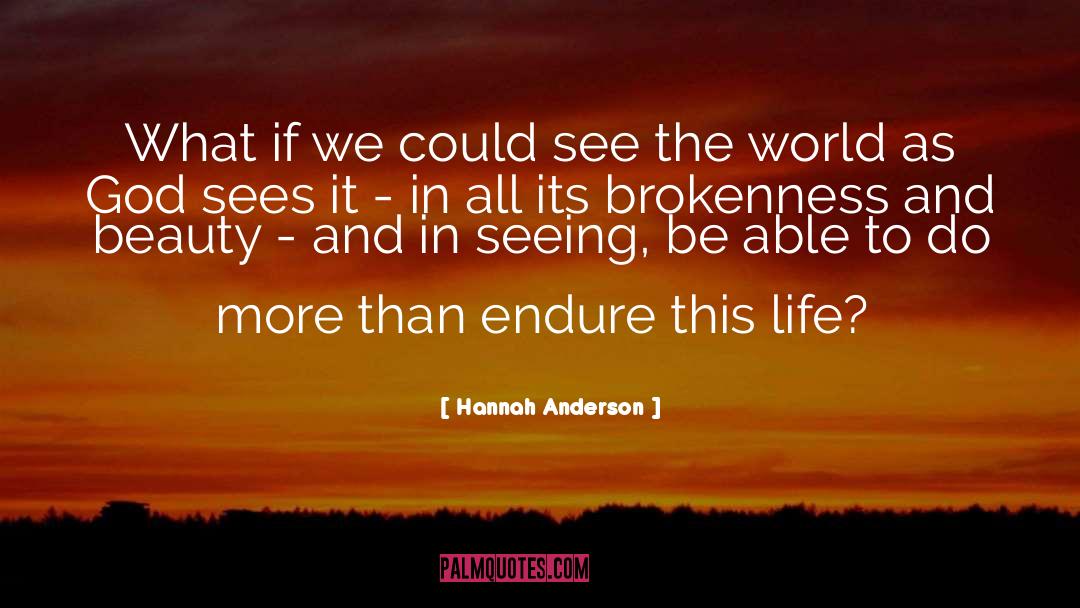 Hannah Anderson Quotes: What if we could see