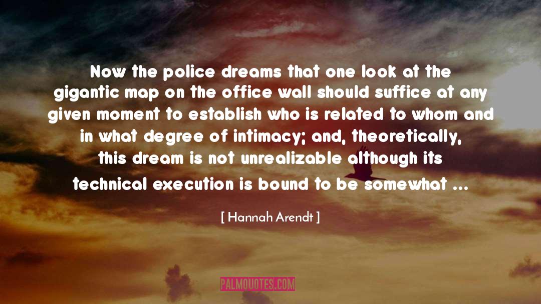 Hannah Arendt Quotes: Now the police dreams that