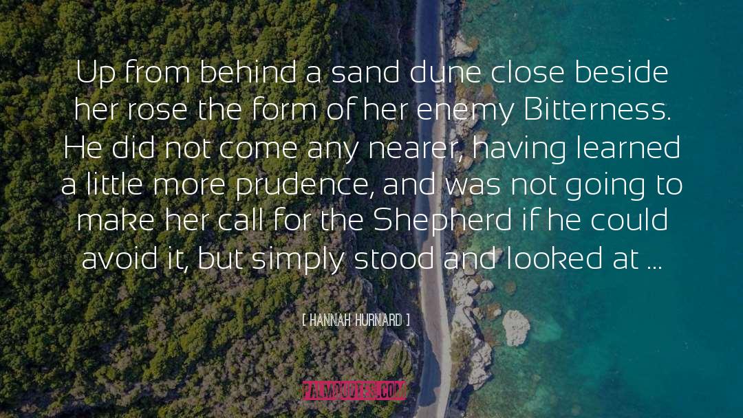 Hannah Hurnard Quotes: Up from behind a sand