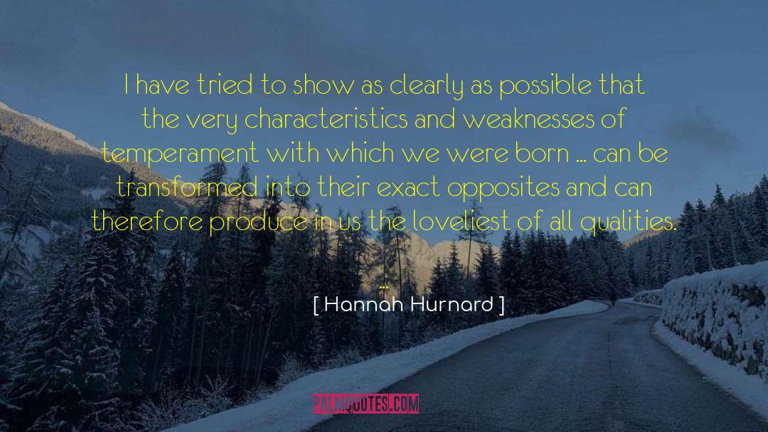 Hannah Hurnard Quotes: I have tried to show