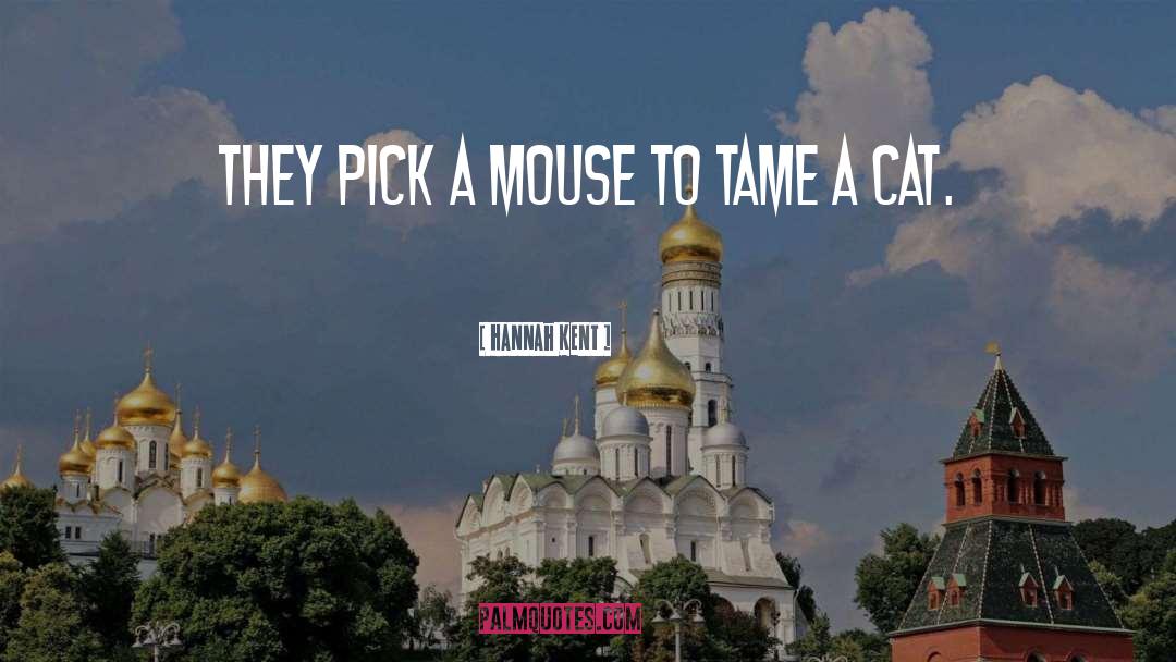 Hannah Kent Quotes: They pick a mouse to