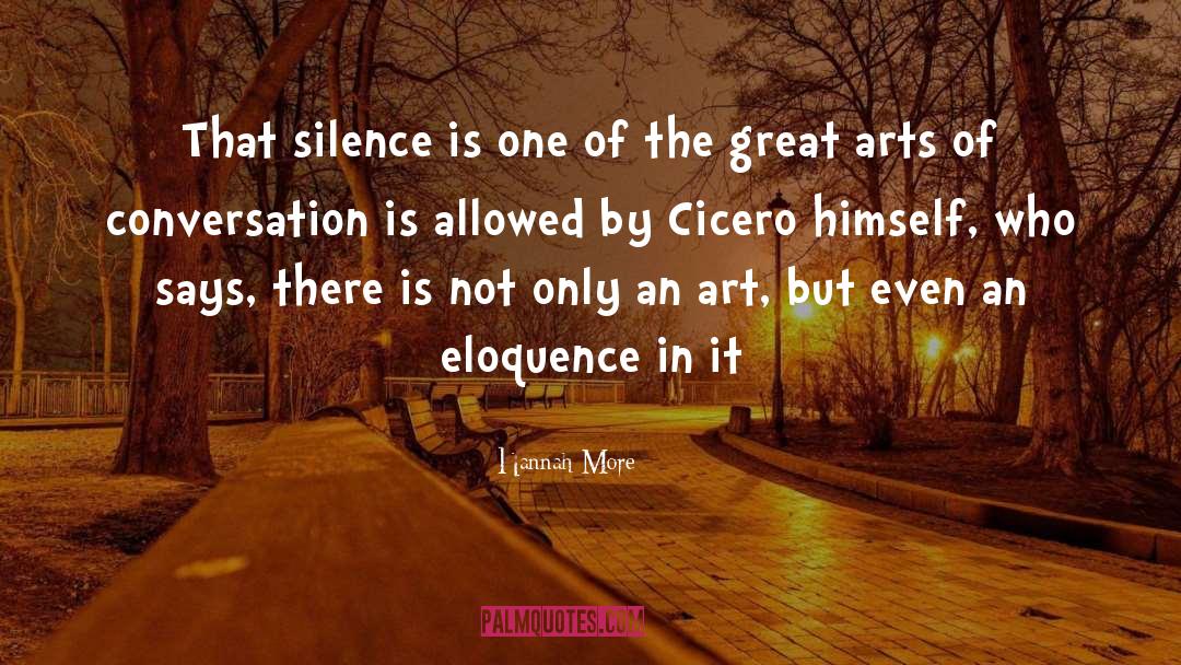 Hannah More Quotes: That silence is one of