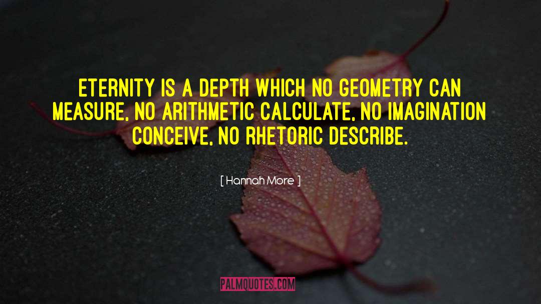 Hannah More Quotes: Eternity is a depth which