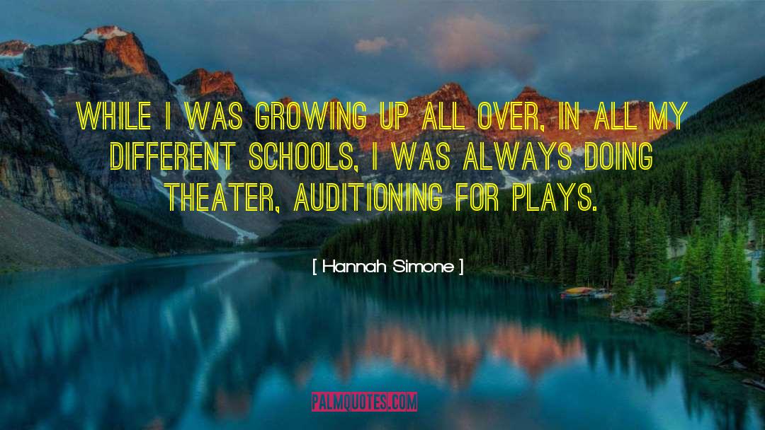 Hannah Simone Quotes: While I was growing up