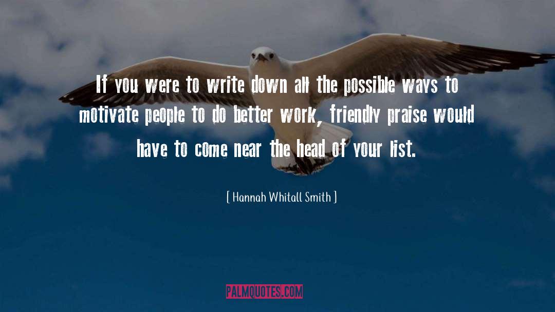 Hannah Whitall Smith Quotes: If you were to write