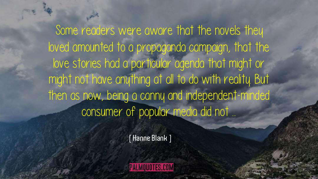 Hanne Blank Quotes: Some readers were aware that
