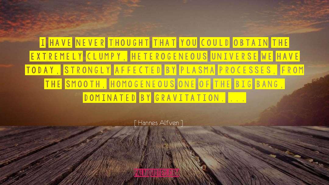 Hannes Alfven Quotes: I have never thought that