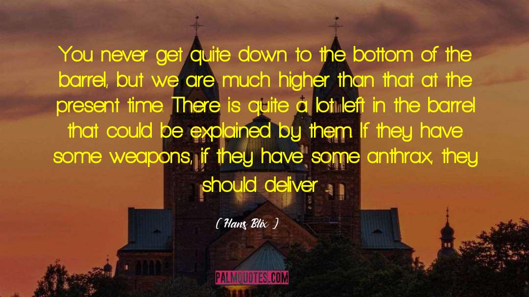 Hans Blix Quotes: You never get quite down