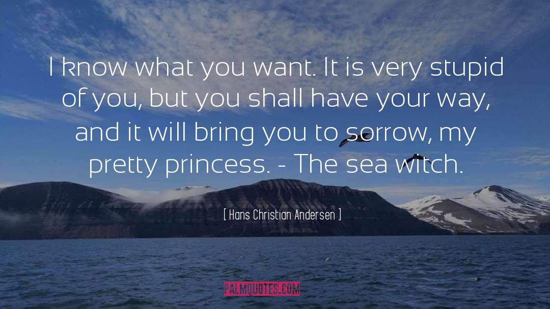 Hans Christian Andersen Quotes: I know what you want.