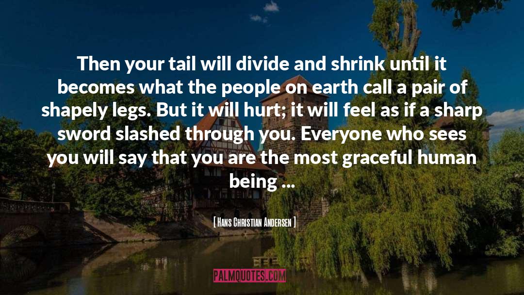 Hans Christian Andersen Quotes: Then your tail will divide