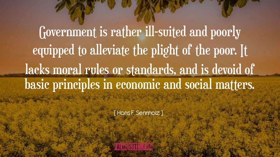 Hans F. Sennholz Quotes: Government is rather ill-suited and