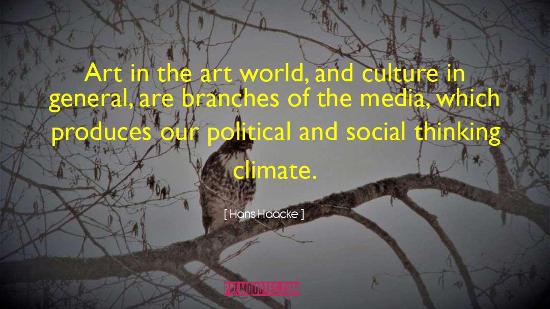 Hans Haacke Quotes: Art in the art world,
