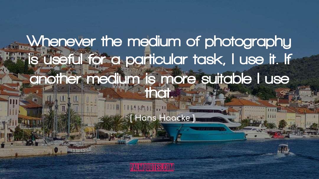 Hans Haacke Quotes: Whenever the medium of photography