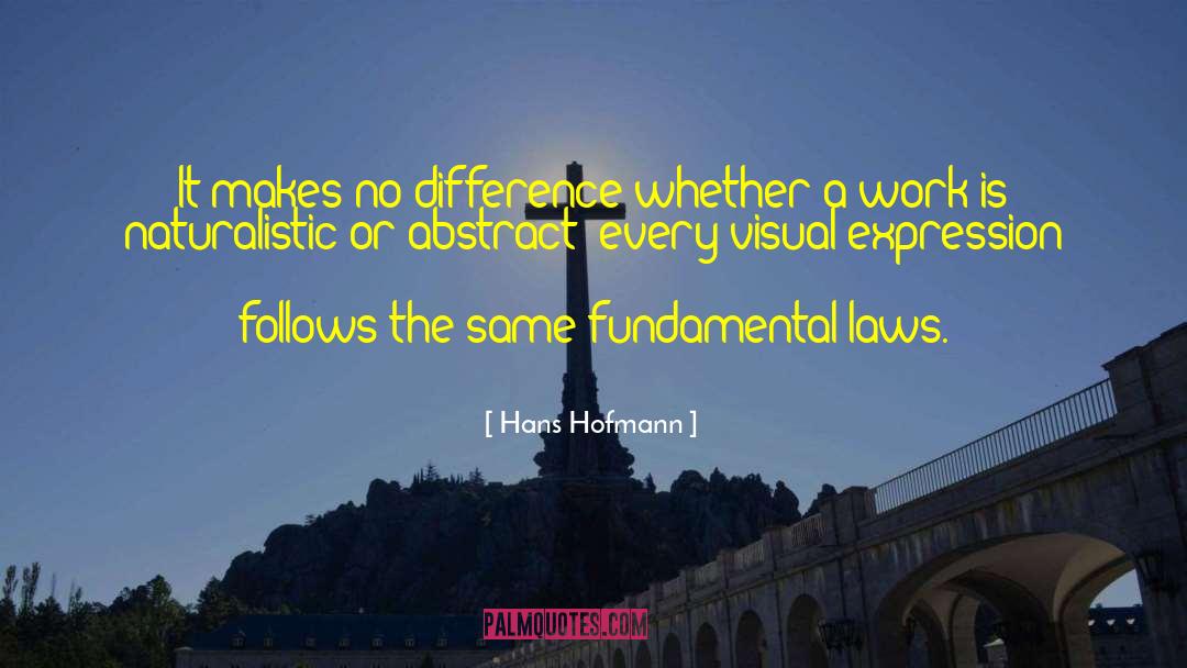 Hans Hofmann Quotes: It makes no difference whether