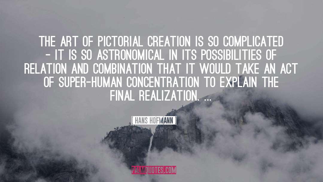 Hans Hofmann Quotes: The art of pictorial creation