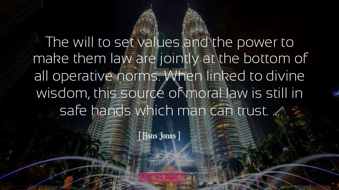 Hans Jonas Quotes: The will to set values