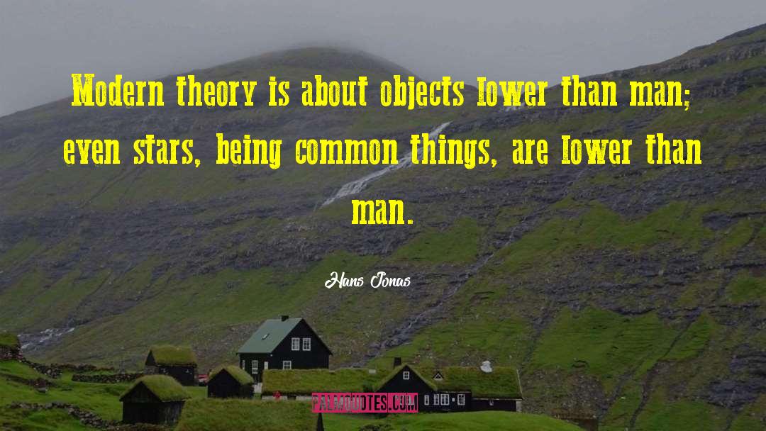 Hans Jonas Quotes: Modern theory is about objects