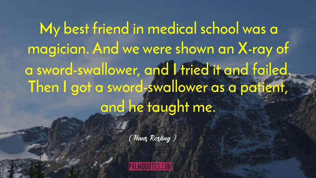 Hans Rosling Quotes: My best friend in medical