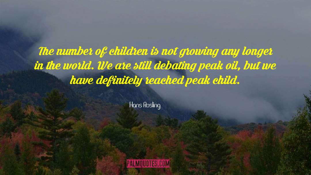 Hans Rosling Quotes: The number of children is