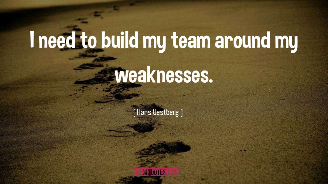 Hans Vestberg Quotes: I need to build my