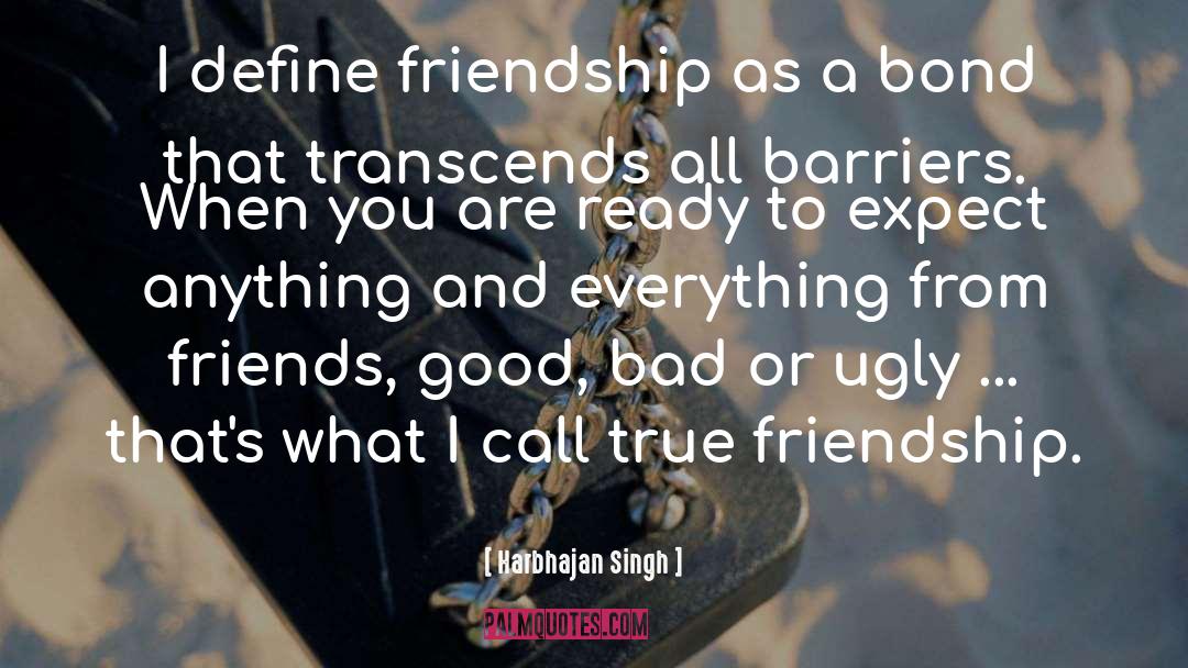 Harbhajan Singh Quotes: I define friendship as a