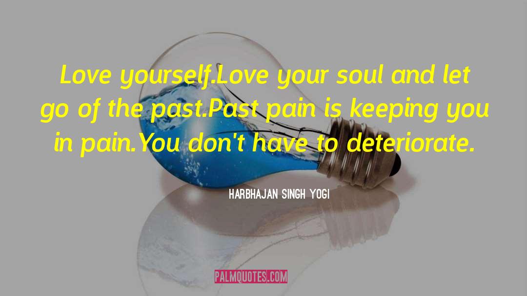 Harbhajan Singh Yogi Quotes: Love yourself.<br>Love your soul and