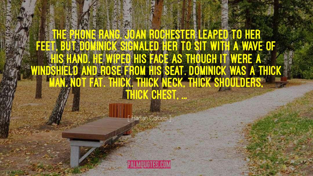 Harlan Coben Quotes: The phone rang. Joan Rochester