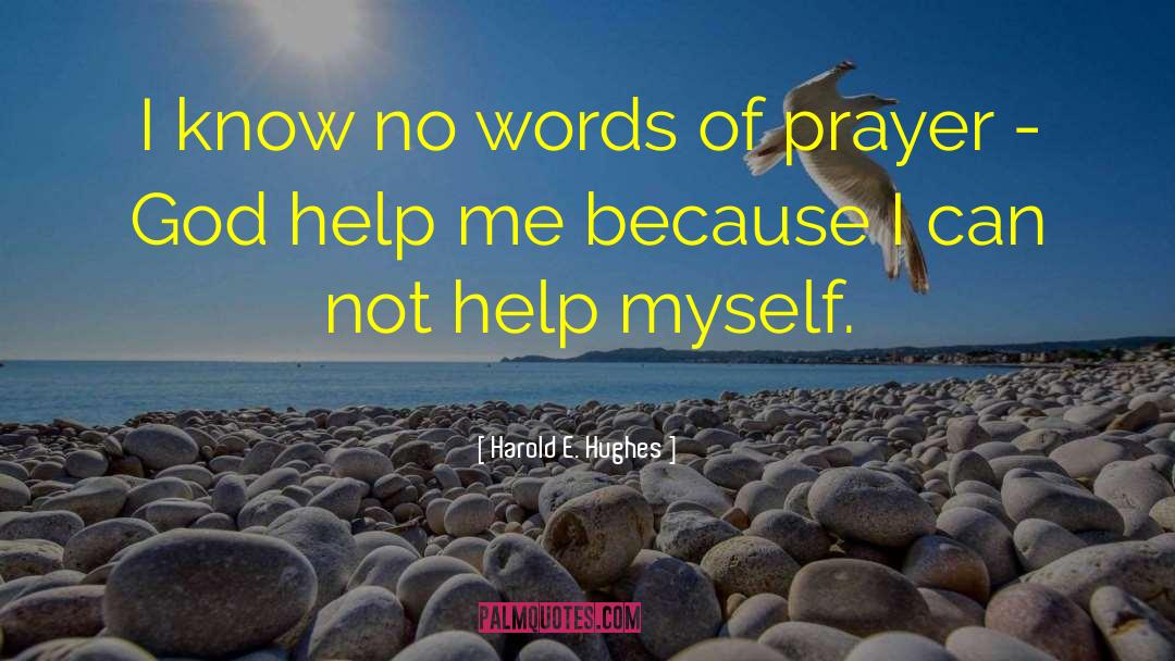 Harold E. Hughes Quotes: I know no words of