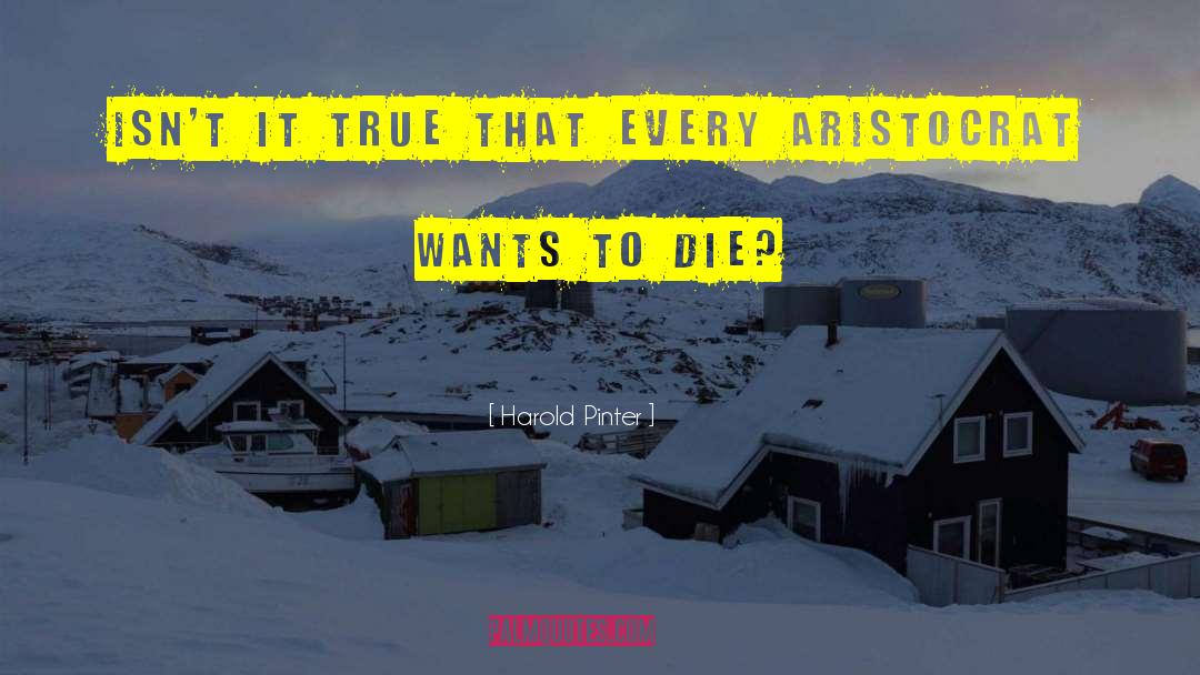 Harold Pinter Quotes: Isn't it true that every