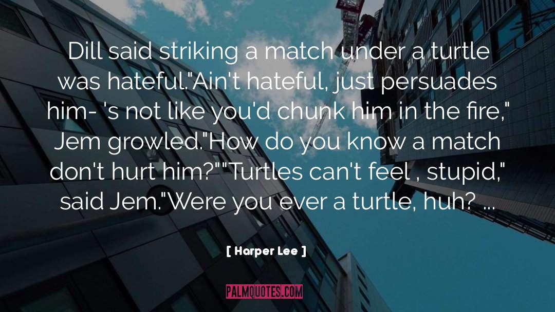 Harper Lee Quotes: Dill said striking a match