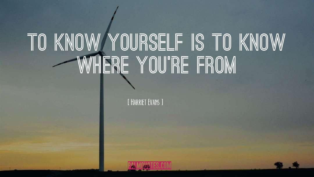 Harriet Evans Quotes: To know yourself is to