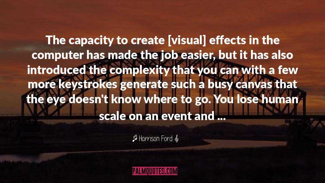 Harrison Ford Quotes: The capacity to create [visual]
