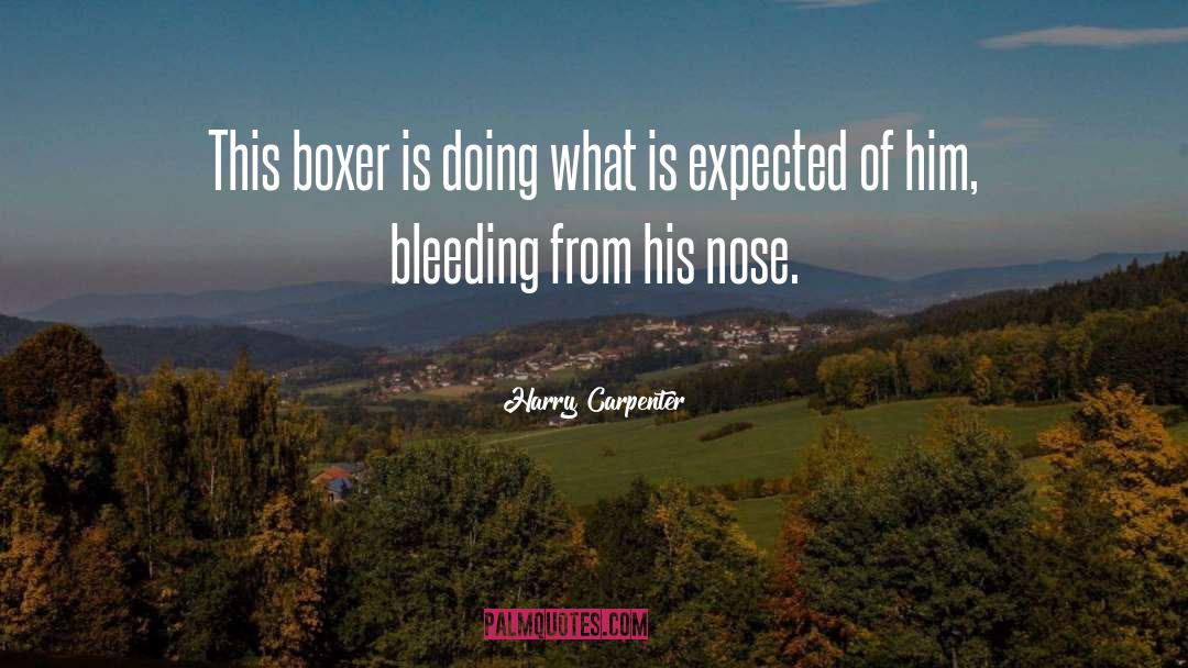 Harry Carpenter Quotes: This boxer is doing what