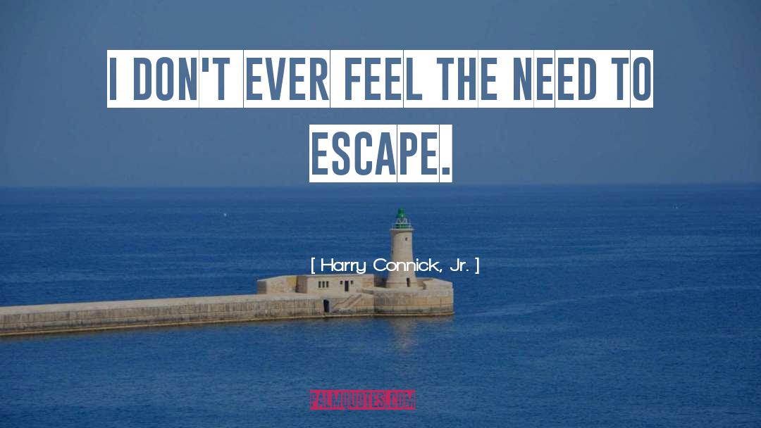 Harry Connick, Jr. Quotes: I don't ever feel the