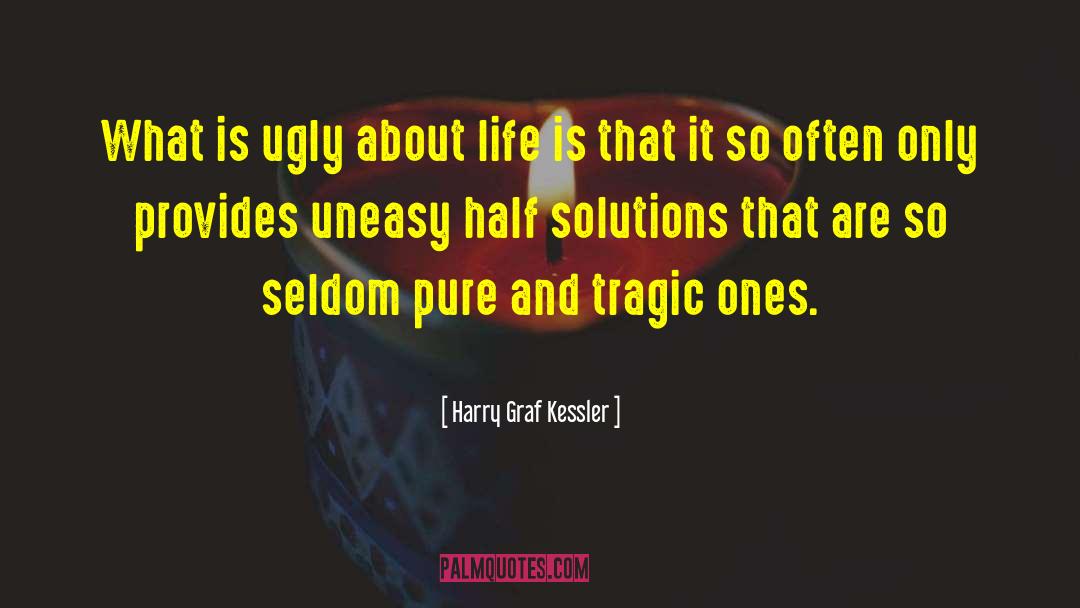 Harry Graf Kessler Quotes: What is ugly about life